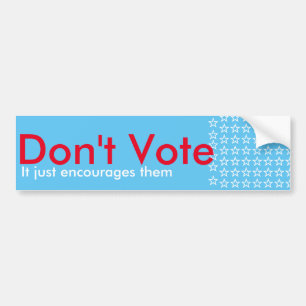 Stem geen Bumpersticker