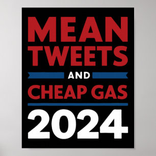 Stem Gemiddelde Tweets En Goedkope Gas Pro Trump R Poster