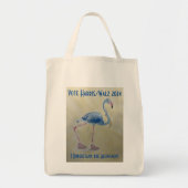 Stem Harris 2024 Blauwe Flamingo met Parels Tas (Voorkant)