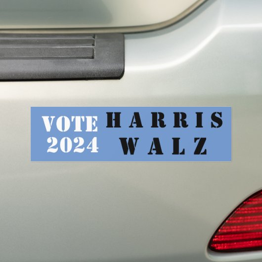 STEM HARRIS EN WALZ bumpersticker (Op auto)