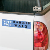 STEM HARRIS EN WALZ bumpersticker (Op Truck)