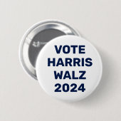 Stem Harris Walz 2024 Ronde Button 5,7 Cm (Voorkant /achterkant)