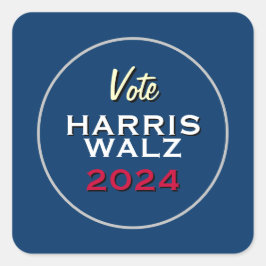 Stem Harris Walz 2024 Square Campaign Stickers