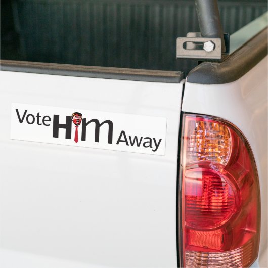 Stem hem weg Bumpersticker (Op Truck)