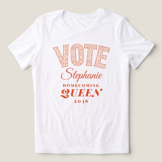 STEM Homecoming Queen Pink Coquette Bow HOCO Tri-Blend Shirt (Design voorkant)