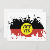 Stem Ja Inheemse Stem aan het Parlement Briefkaart (Voorkant / Achterkant)