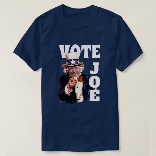Stem Joe Biden als Uncle Sam T-shirt (Design voorkant)