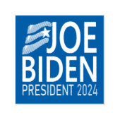 Stem Joe Biden President 2024 Verkiezingen Blauw Zelfinktende Stempel (Design)
