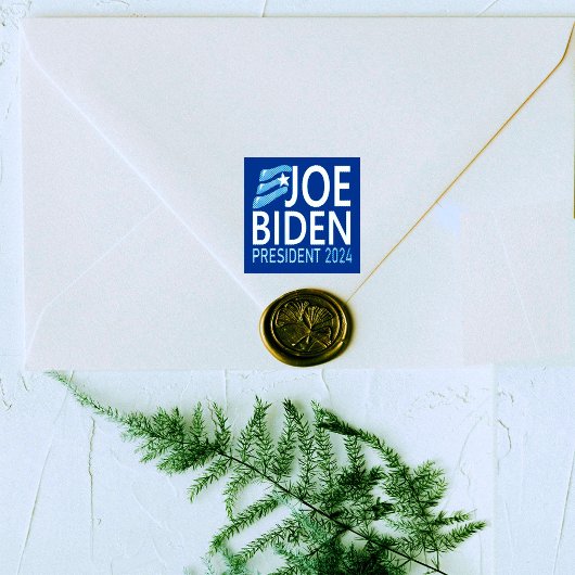 Stem Joe Biden President 2024 Verkiezingen Blauw Zelfinktende Stempel