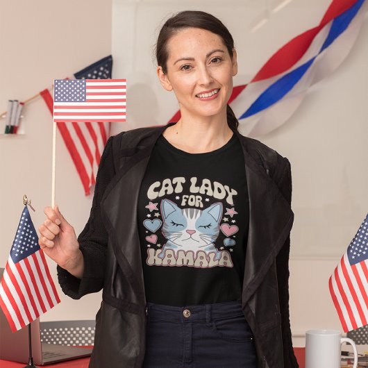 Stem Kamala: Cat lady shows support T-shirt