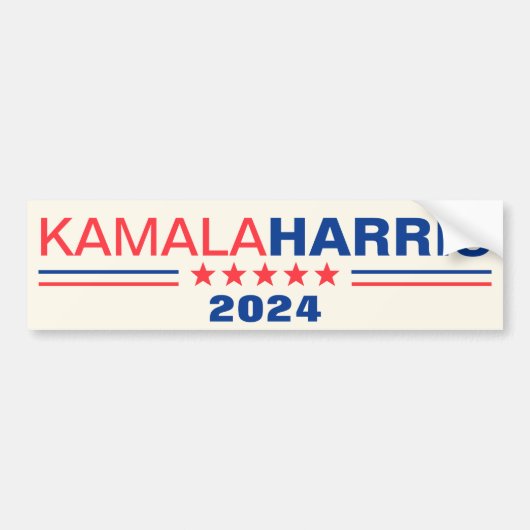 Stem Kamala Harris 2024 Campaign Bumpersticker (Voorkant)