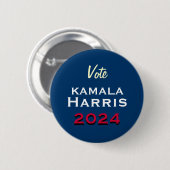 Stem Kamala HARRIS 2024 Campaign Button (Voorkant /achterkant)