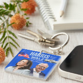 Stem-Kamala-Harris en Tim-Walz-2024_ Sleutelhanger (Voorkant Rechts)