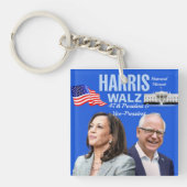Stem-Kamala-Harris en Tim-Walz-2024_ Sleutelhanger (voorkant)