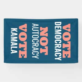 Stem Kamala niet autocratie Gepersonaliseerd Spandoek