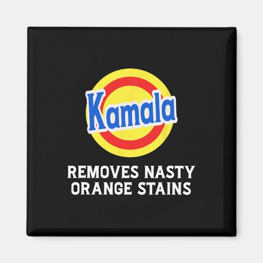 Stem Kamala Verwijdert Nasty Oranje Vlekken Wasmid Magneet (Voorkant)