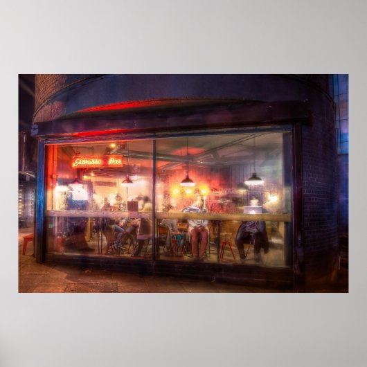 Stem koffiewinkel op poster (Voorkant)