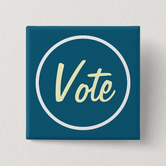 STEM-kwadraat Vierkante Button 5,1 Cm (Voorkant)