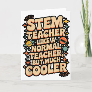 Stem Leraar Definitie Grappige Wetenschap Wiskunde Kaart