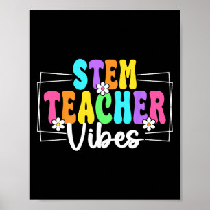 Stem Leraar Vibes Ck Naar School Leraren Studenten Poster