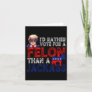 Stem liever op een misdadiger dan op een Jack Trum Kaart