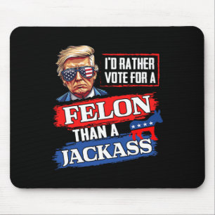 Stem liever op een misdadiger dan op een Jack Vote Muismat