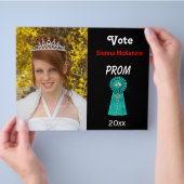 Stem me voor Prom Queen (Aqua) Flyer (Hand)