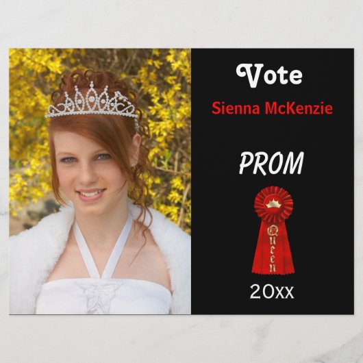 Stem me voor Prom Queen (Red) Flyer (Voorkant)