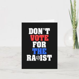 Stem niet op de racistische Sticker Kaart
