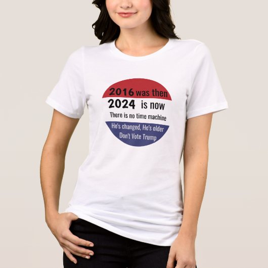Stem niet op Trump v2 Tri-Blend Shirt (Voorkant)