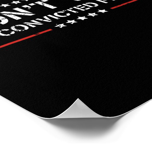 Stem niet op veroordeelde misdadigers Anti-Trump 1 Poster (Hoek)