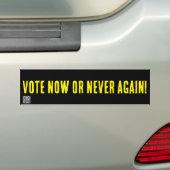Stem nu of nooit meer Bumperstickers (Op auto)