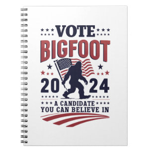 Stem op Bigfoot 2024 Sasquatch Presidentiële Notitieboek