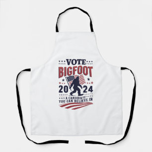 Stem op Bigfoot 2024 Sasquatch presidentsverkiezin Schort