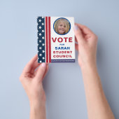 Stem op Class President: Amerikaanse kleuren Flyer (Hand)