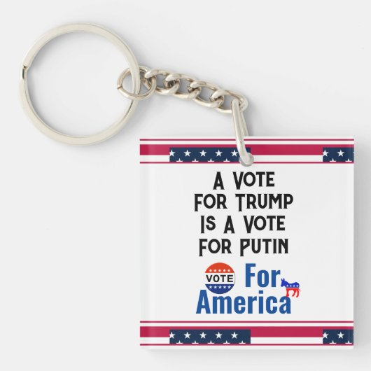 Stem op de Amerikaanse Sleutelhanger (voorkant)