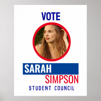 Stem op de klaspresident: verkiezing van de studen poster