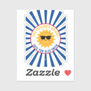 Stem op de klaspresident Wees helder Stem Klassiek Sticker