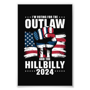Stem op de Outlaw en de Hillbilly 2024 VS Foto Afdruk
