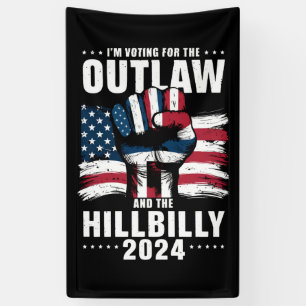 Stem op de Outlaw en de Hillbilly 2024 VS Spandoek