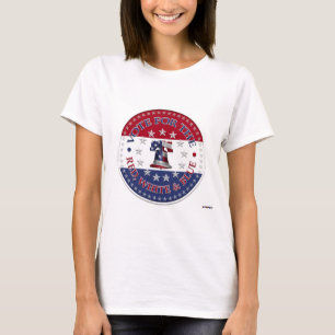 Stem op de Rode, Witte Blauwe Liberty Bell 13 & 50 T-shirt