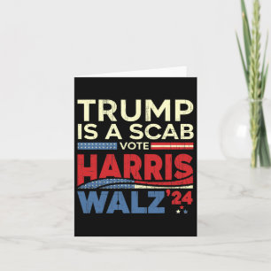 Stem op Harris 2024 Trump is een schurk stem Harri Kaart