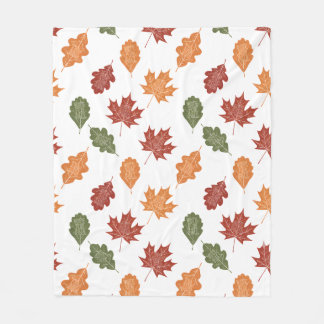 Stem op Herfst" Herfstbladeren Fleece Deken