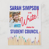 Stem op het President: Studentenraadsverkiezingen Flyer (Achterkant)