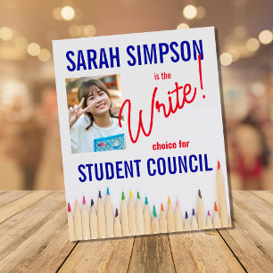 Stem op het President: Studentenraadsverkiezingen Flyer