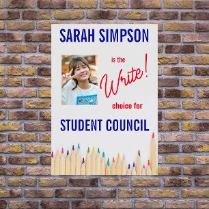 Stem op het President: Studentenraadsverkiezingen Flyer