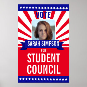 Stem op het President: Studentenraadsverkiezingen Poster