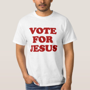 Stem op Jesus, Grappig Christelijk T-shirt