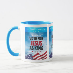 Stem op Jezus als Koning-Presidentsverkiezing 2024 Mok