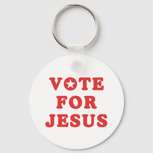 Stem op Jezus Sleutelhanger - Geloof (Voorkant)